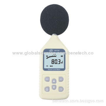 GM1358 Digital Sound-level Meter, 30-130dBa/35-130dBc, AC/DC Output/Easy Operating/High-accuracy/LCD
